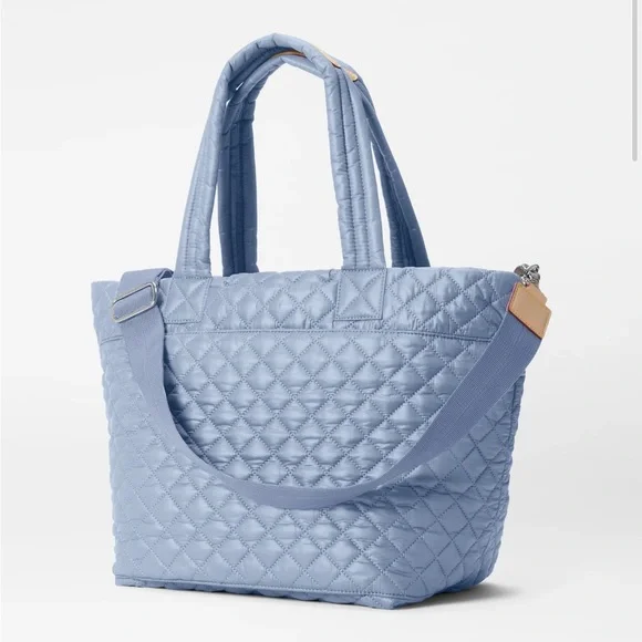 MZ Wallace Stone Blue Medium Metro Tote Deluxe - Picture 3 of 5